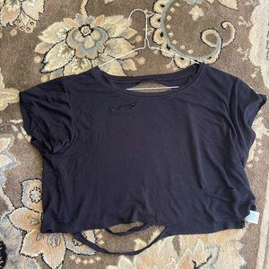 Black bombshell cute crop top size small